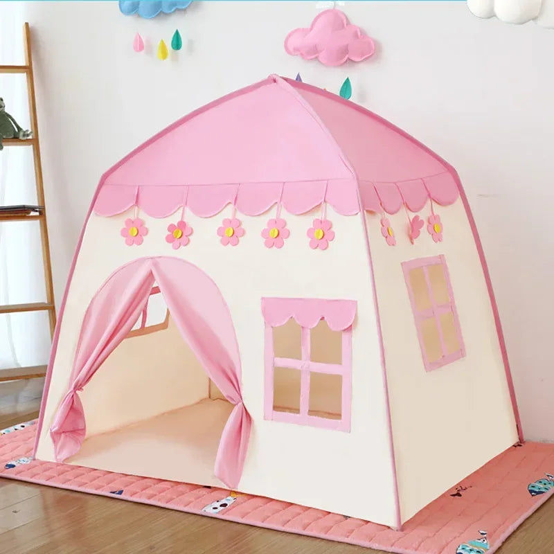 130cm Pink Princess Castle Tent for Kids Main image