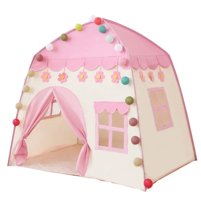 130cm Pink Princess Castle Tent for Kids Secondary image