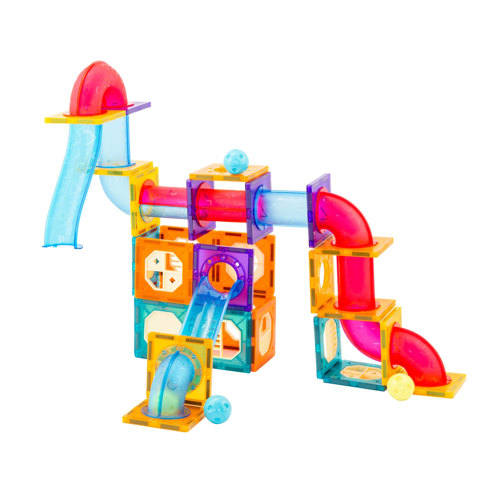 88 Pcs non-toxic STEM Educational, Durable Magnetic Tiles/Puzzle with Storage Bag Main image